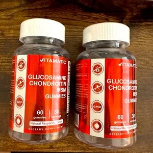 Vitamatic Glucosamine Chondroitin MSM Gummies; 2 bottles of 60ct each